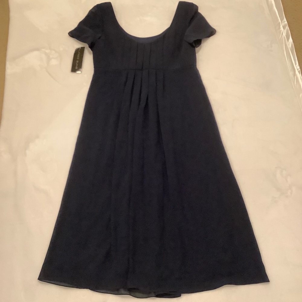 ALFRED SUNG maternity dress navy blue size 8